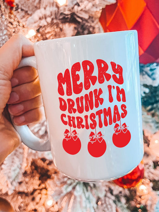 Merry Drunk I'm Christmas Mug