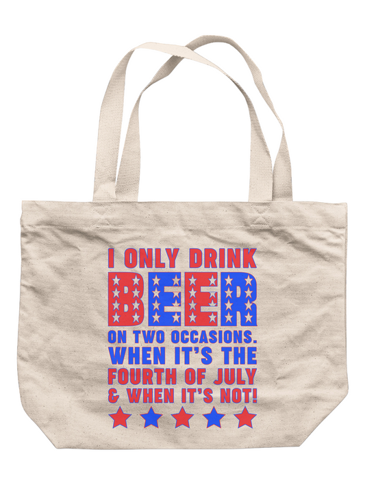 I Only Drink Beer On Two Occasions Tote Bag