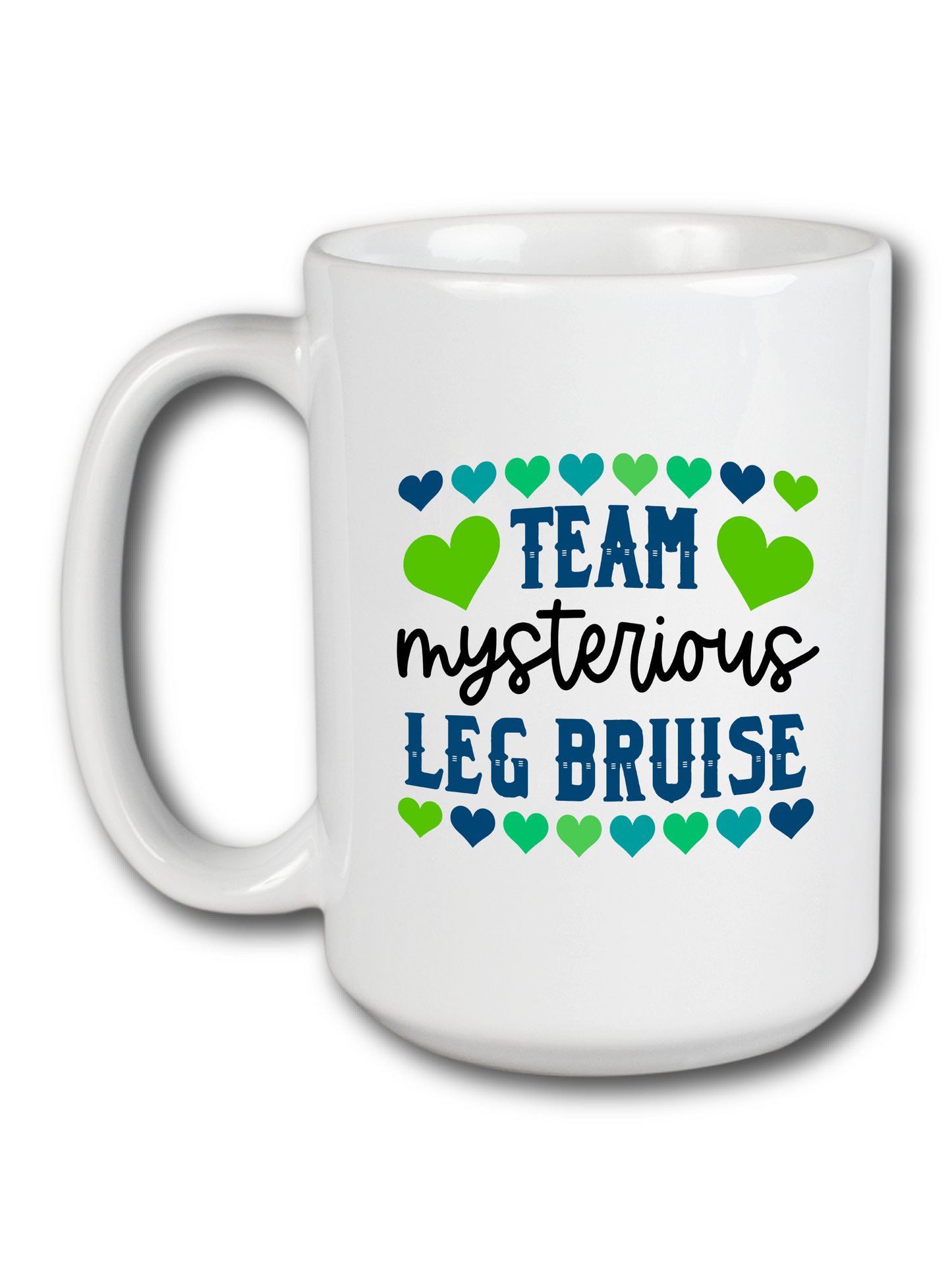 Team Mysterious Leg Bruise Mug
