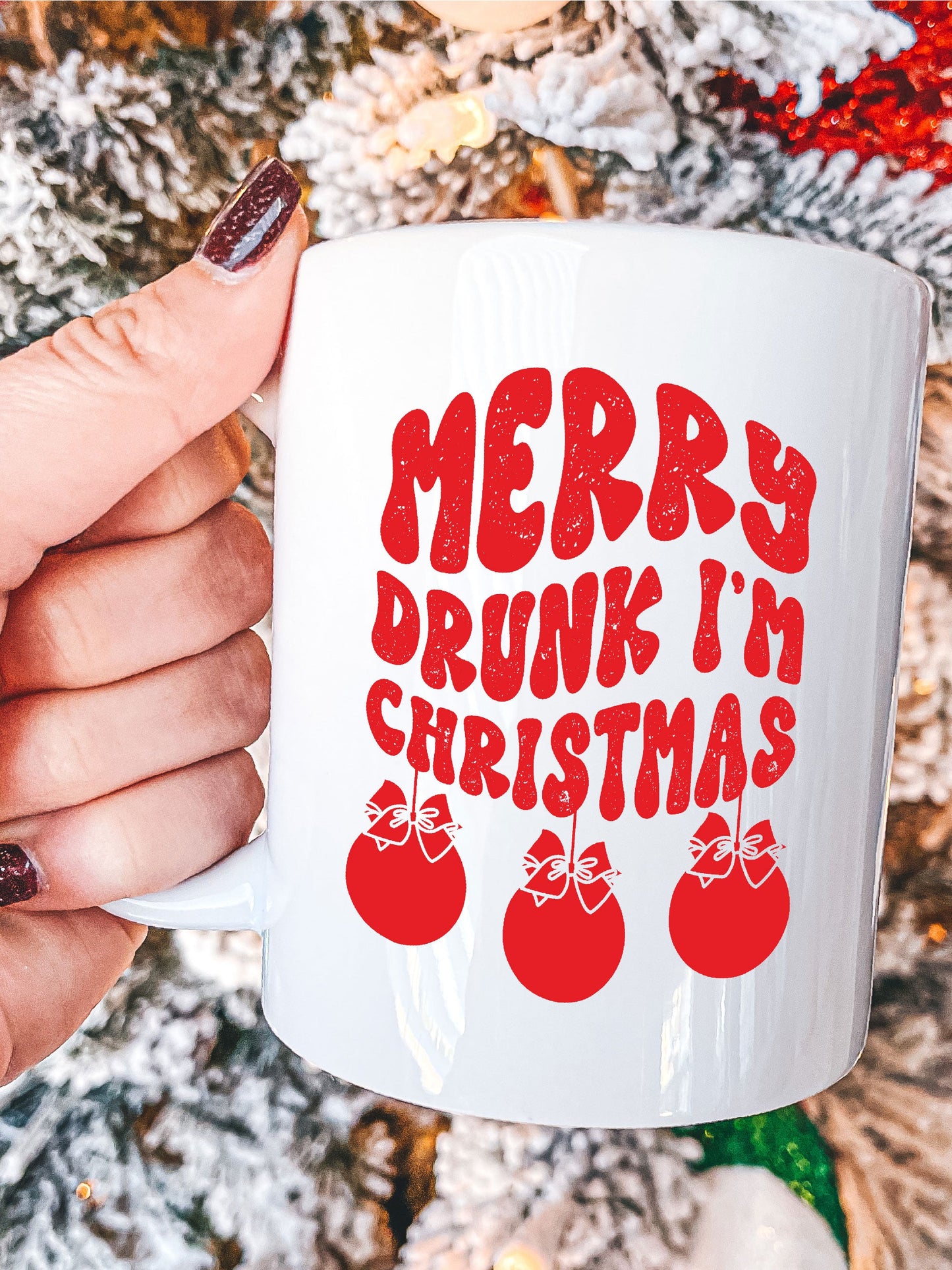 Merry Drunk I'm Christmas Mug