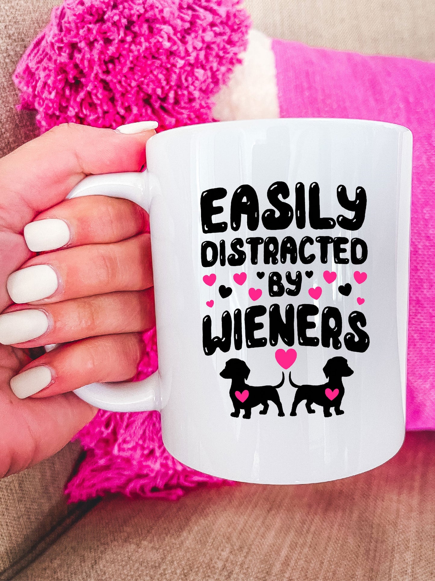 Easily Distracted By Wieners Mug