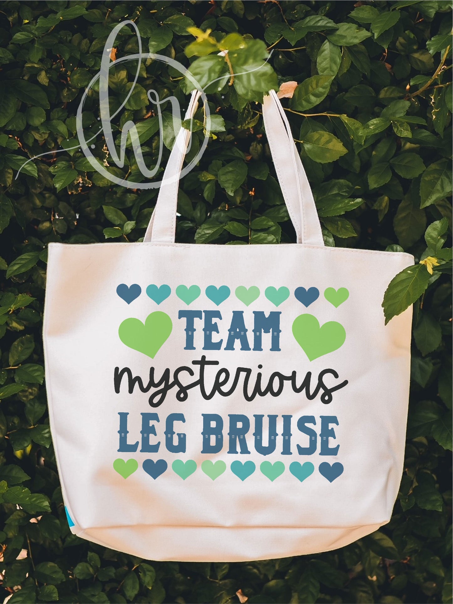 Team Mysterious Leg Bruise Tote Bag