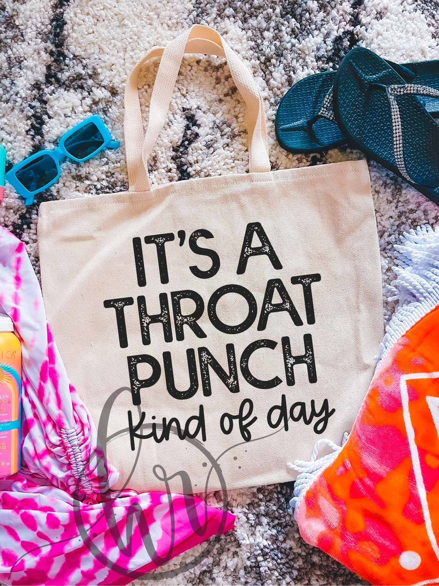 It's A Throat Punch Kind Of Day Tote Bag